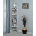 Regency Regency Flip Flop 67 in 6 Shelf High Folding, No Tools Assembly, Wood Bookcase- White FFC6712WH